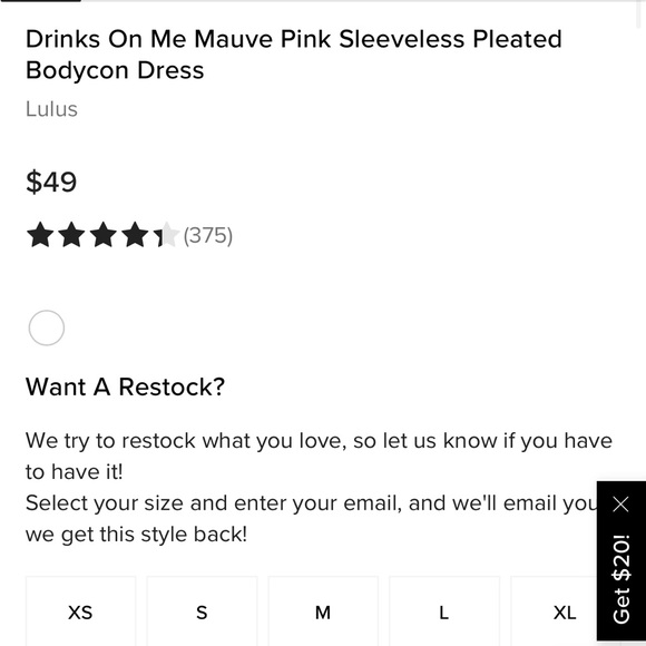 Lulus Drinks on Me Mauve Pink Sleeveless Pleated Bodycon Dress Size M - Picture 15 of 15